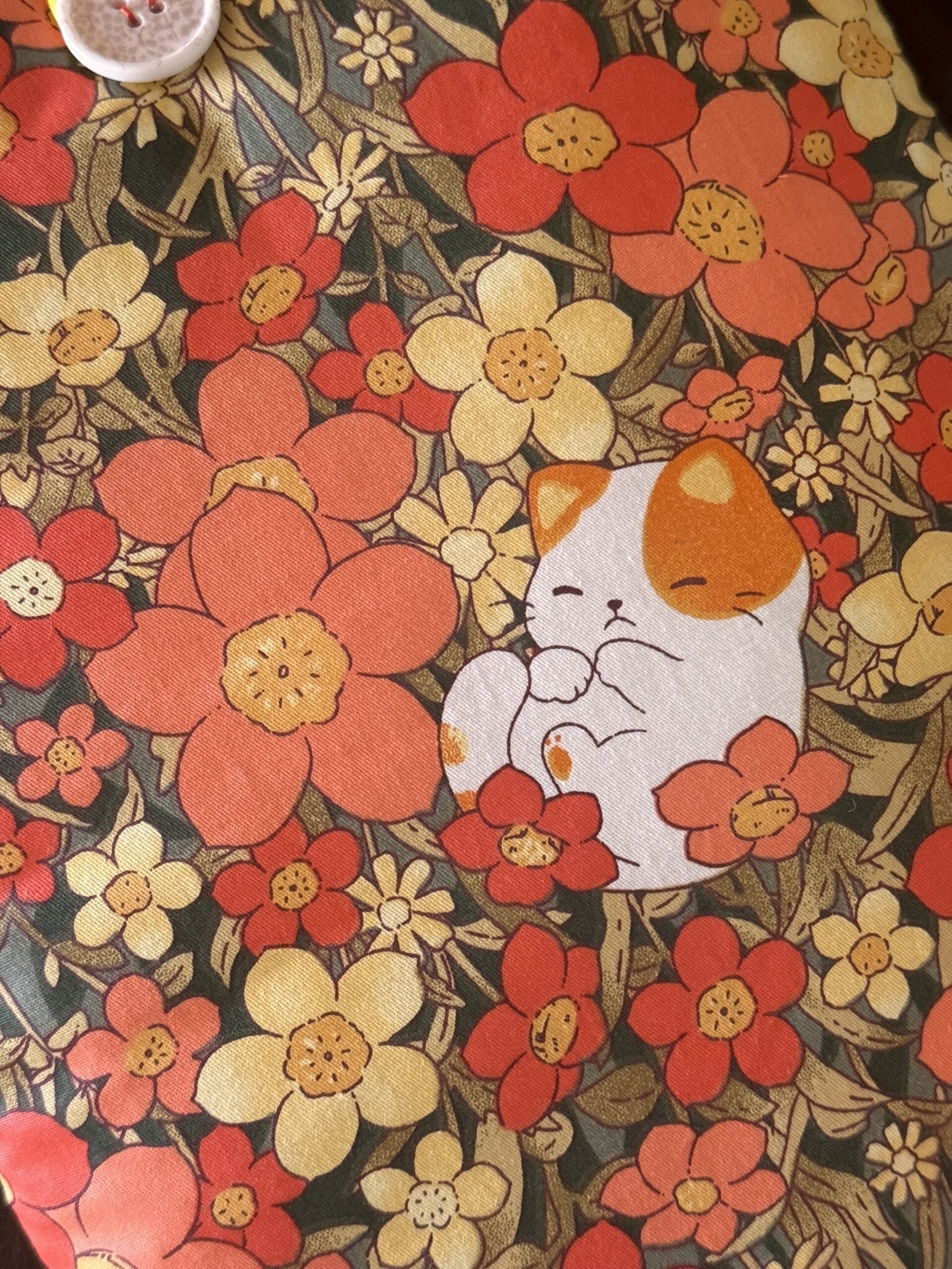 Gato & Hojas - Versión Naranja - 2