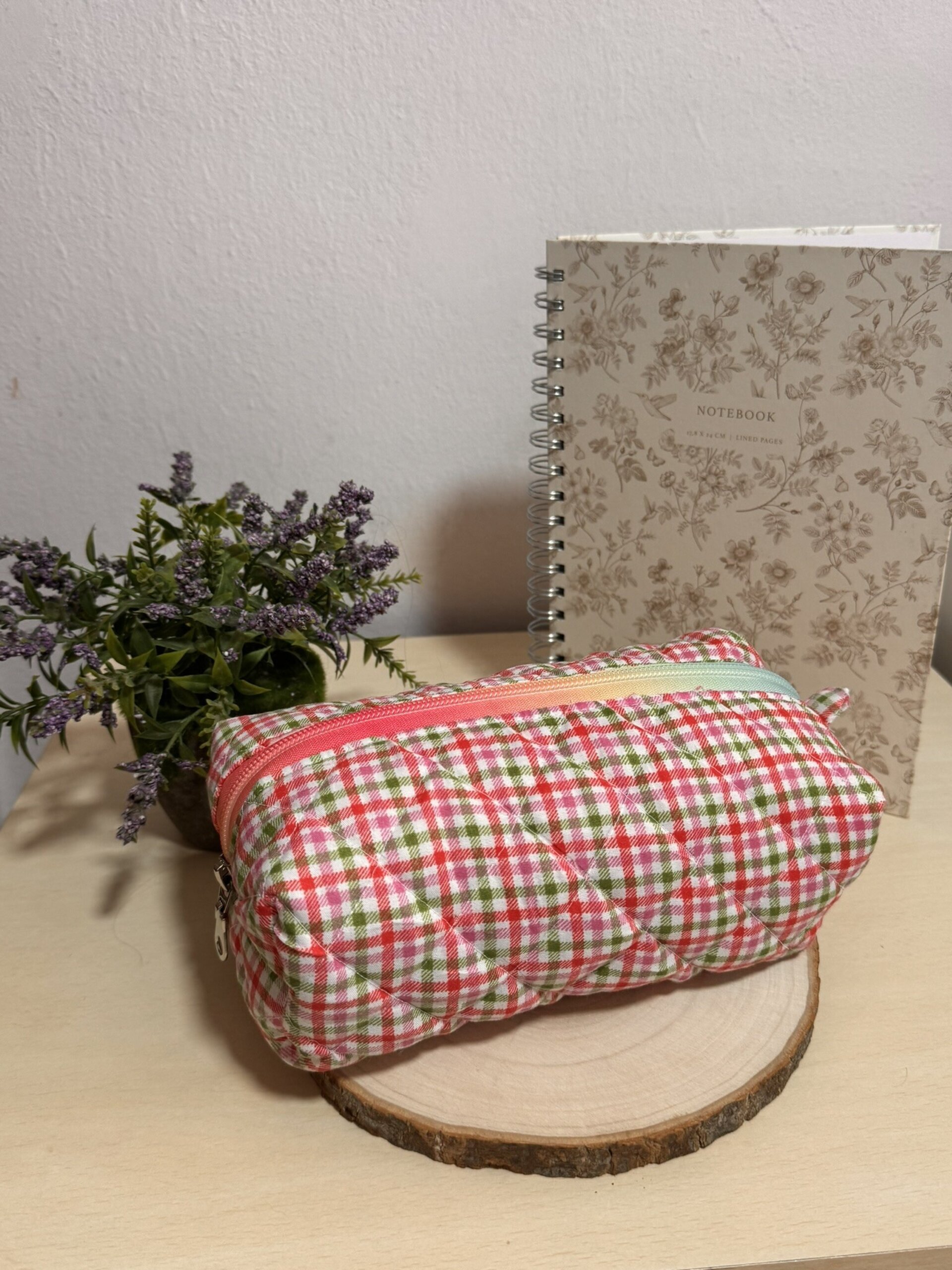 Neceser Vichy Rosa y Verde - 5